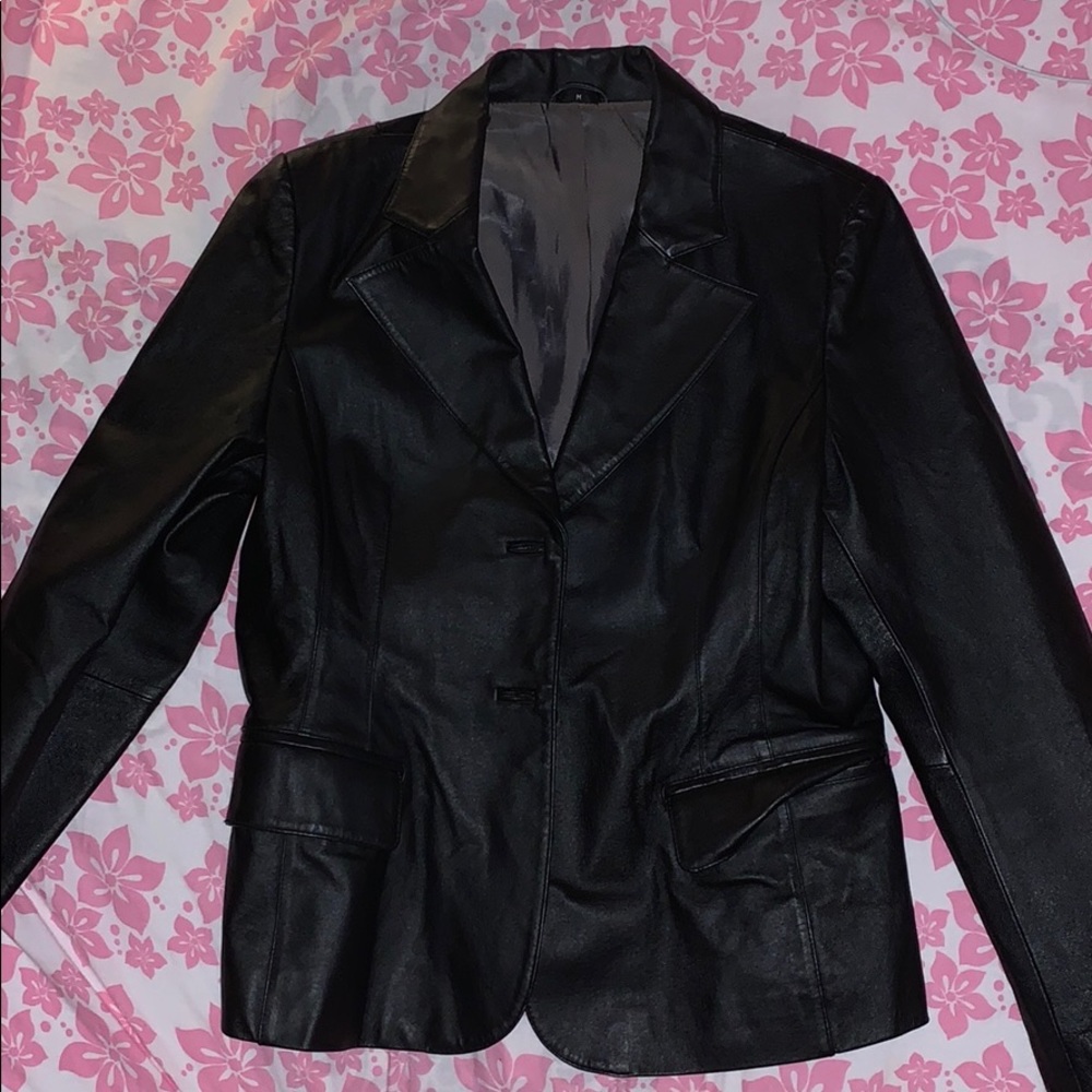 Vintage Leather Blazer